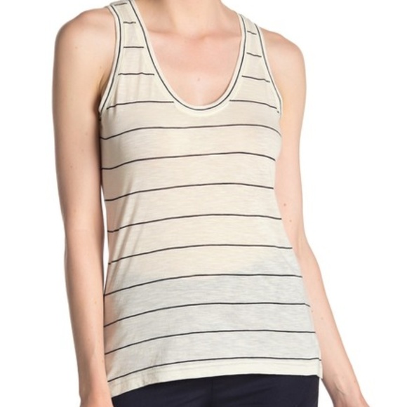 Vince Tops - Vince Skinny Stripe Tank Top M  NWT